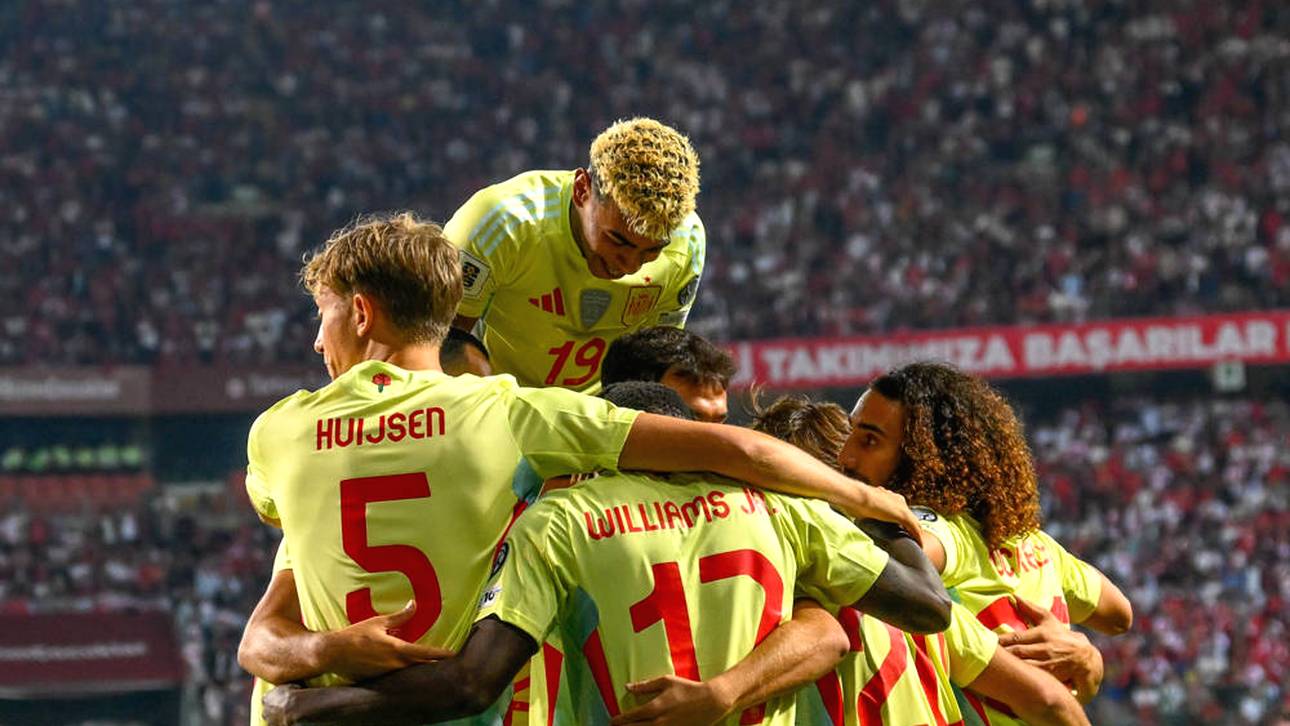 Spanien feiert einen Kantersieg gegen die Türkei