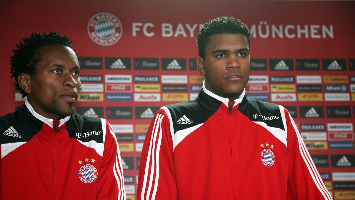 BRENO: In seiner zweiten Episode bei den Bayern nimmt Routinier Zé Roberto seinen jungen Landsmann Breno (rechts) unter seine Fittiche. Doch die Unterstützung aus der Heimat hilft nicht viel: Breno wird zu einer der tragischsten Figuren der Vereinsgeschichte