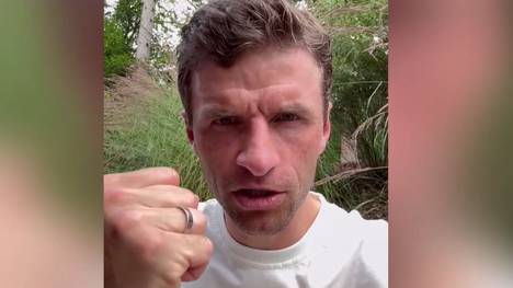Für die DFB-Elf geht es im EM-Achtelfinale gegen Dänemark. Vorab richtet sich Thomas Müller mit einer Video-Botschaft an die Fans.