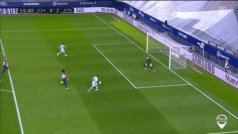 Atlético Madrid hat sich im Rennen um die CL-Plätze eindrucksvoll zu Wort gemeldet. In Osasuna feiert die Simeone-Elf einen 5:0-Kantersieg.