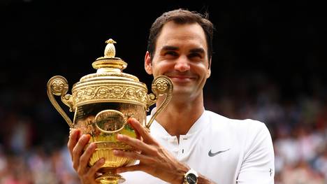 Mit acht Siege ist Roger Federer der Rekordtitelträger in Wimbledon