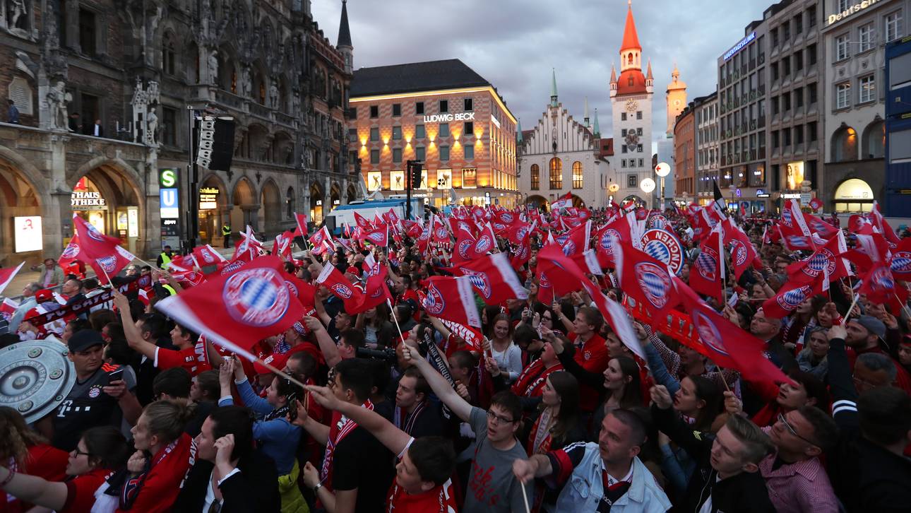 Bayern feiern die Meisterschaft