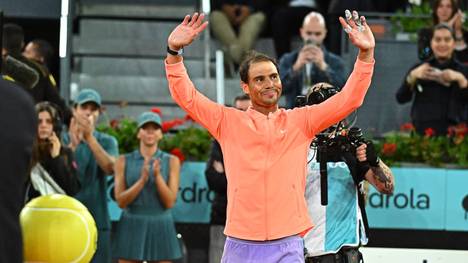 Rafael Nadal verabschiedet sich von seinen Fans in Madrid