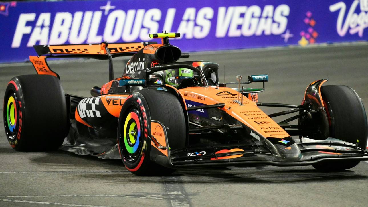 Lando Norris hatte in den Straßen von Las Vegas zu kämpfen