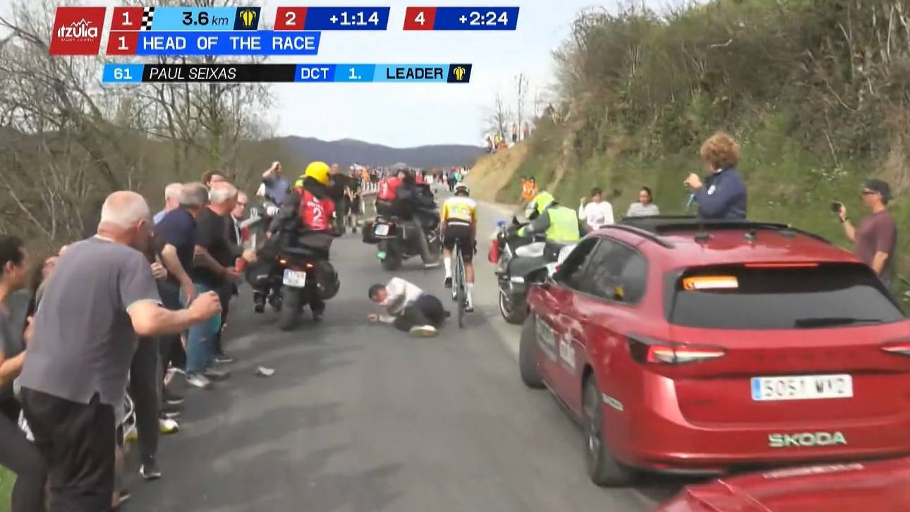 Schreckmoment mit Zuschauer