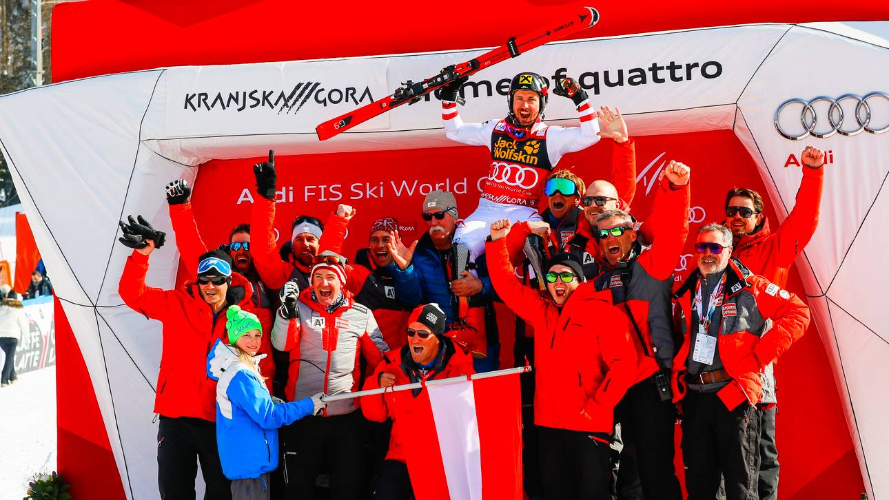 Hirscher gewinnt Kristall-Triple