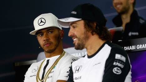 Lewis Hamilton (l.) ist dreimaliger, Fernando Alonso zweimaliger Formel-1-Weltmeister