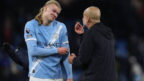 Erling Haaland erzielt beim spektakulären 5:4-Sieg gegen den FC Fulham sein 100. Premier-League-Tor. City-Trainer Pep Guardiola zeigte sich anschließend von der Quote des Norwegers beeindruckt.
