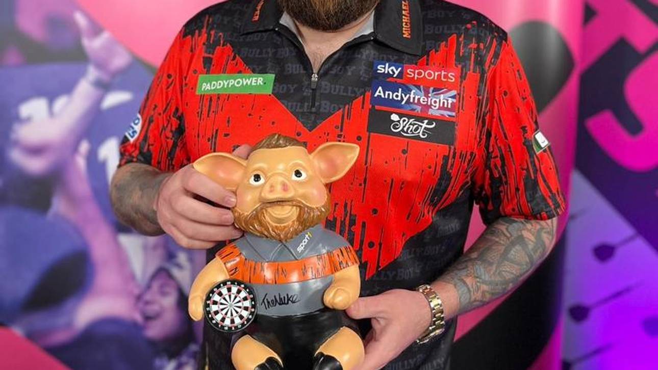 Darts-Phrasenschweine zu ersteigern