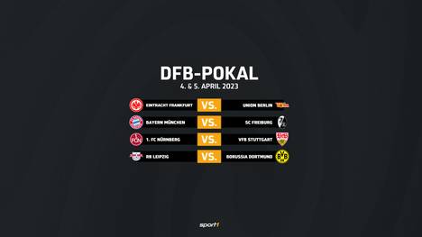 Der DFB gibt die genauen Termine für die Viertelfinal-Spiele des DFB-Pokals bekannt. Auch die TV-Sender, die die Spiele übertragen, stehen fest.