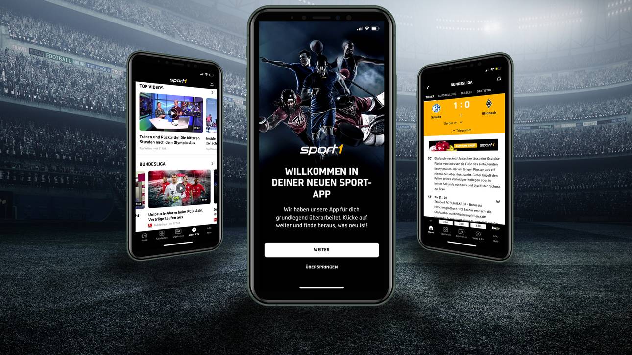 Die neue SPORT1 App ist da!