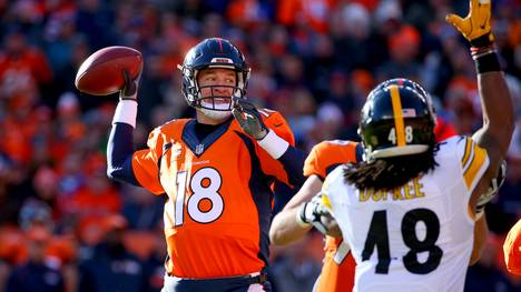 Peyton Manning gegen die Pittsburgh Steelers