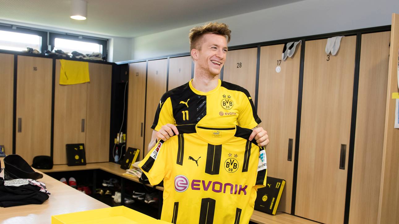 Marco Reus mit seinem neuen Trikot