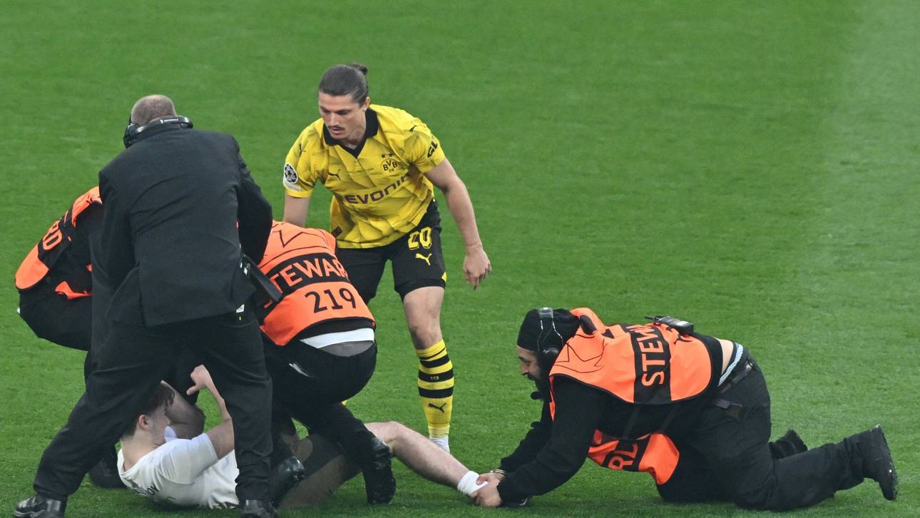 Flitzer stören Champions-League-Finale