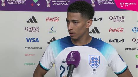 Englands Jude Bellingham spricht über den Turnierstart mit den Three Lions und auch das Verbot der One-Love-Binde hat den BVB-Star beschäftigt.