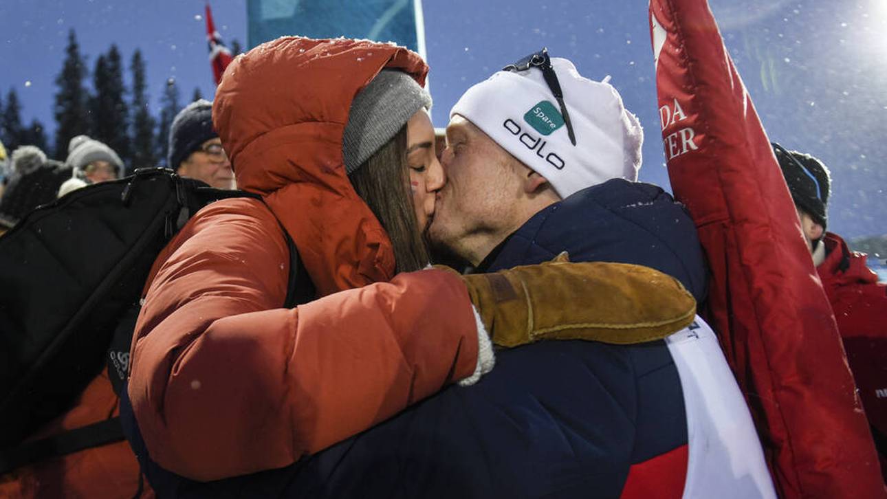 Biathlon-Superstar im Baby-Glück