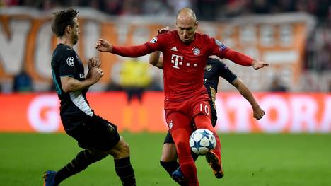 Arjen Robben in Aktion gegen Arsenal 