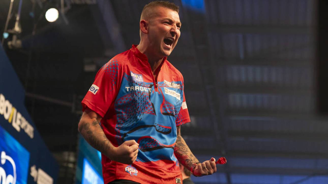Nathan Aspinall spielte am Freitagabend groß auf