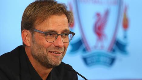 Jürgen Klopp auf der Pressekonferenz in Liverpool