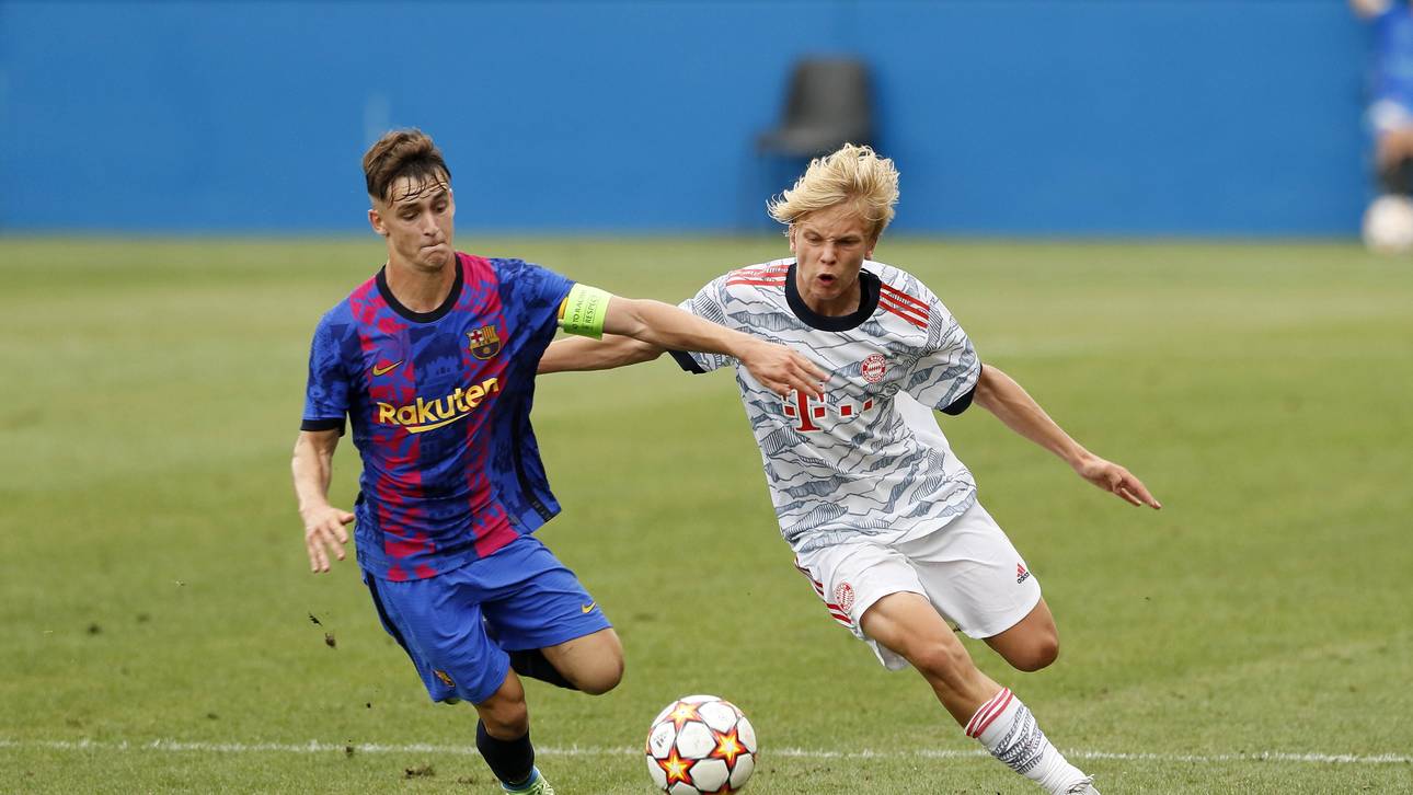 Frans Krätzig 2021 im Bayern-Trikot