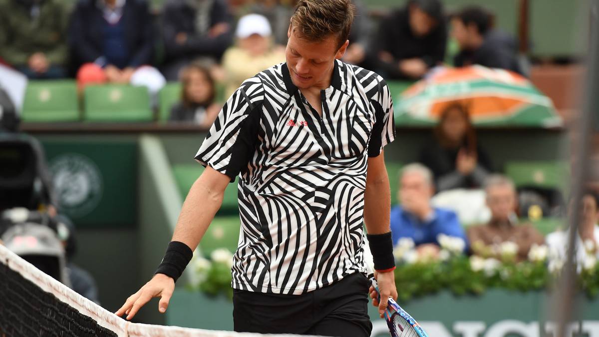 Tomas Berdych hat Zweifel an der korrekten Höhe des Netzes in seinem Spiel gegen Novak Djokovic