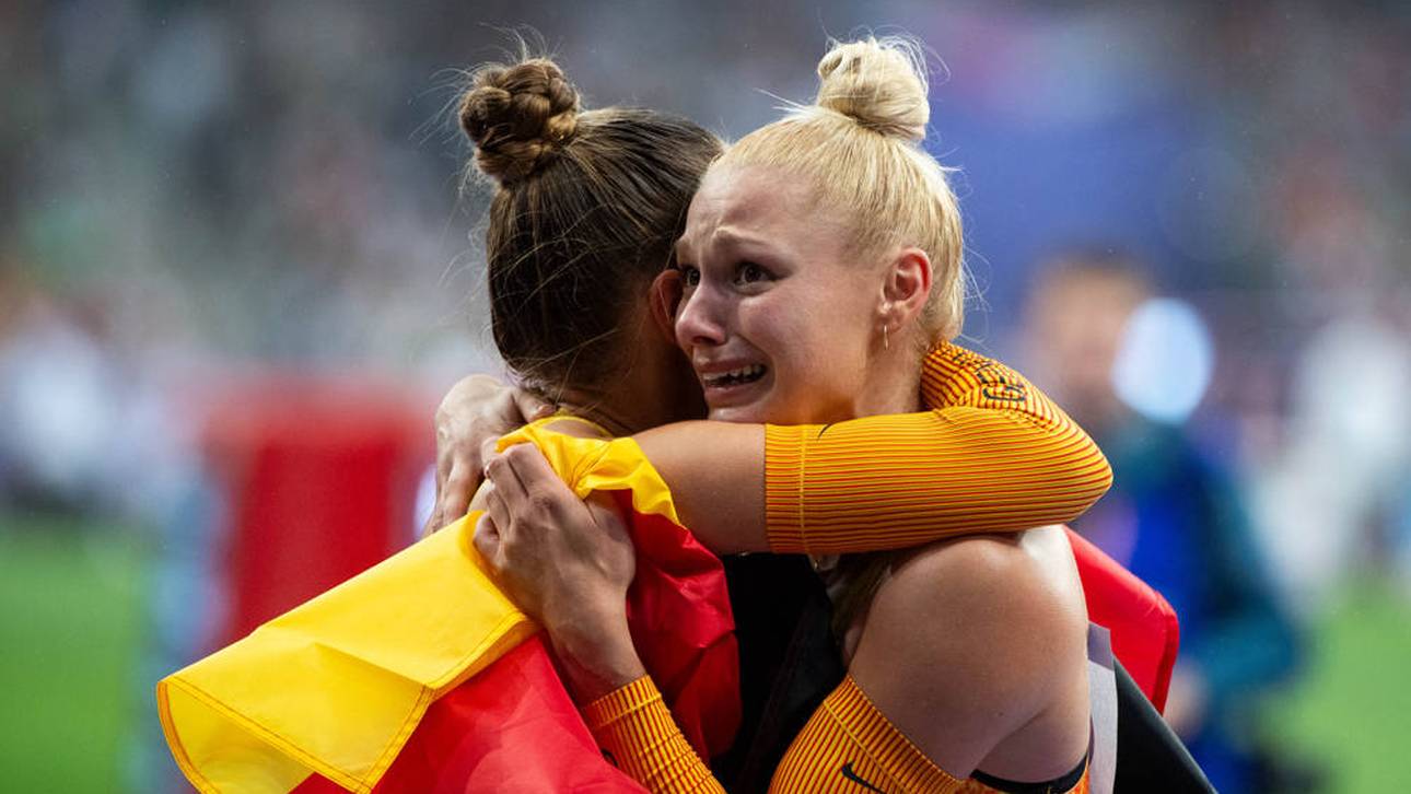 Lisa Mayer gewann mit der 4x100-Meter-Staffel in Paris Bronze