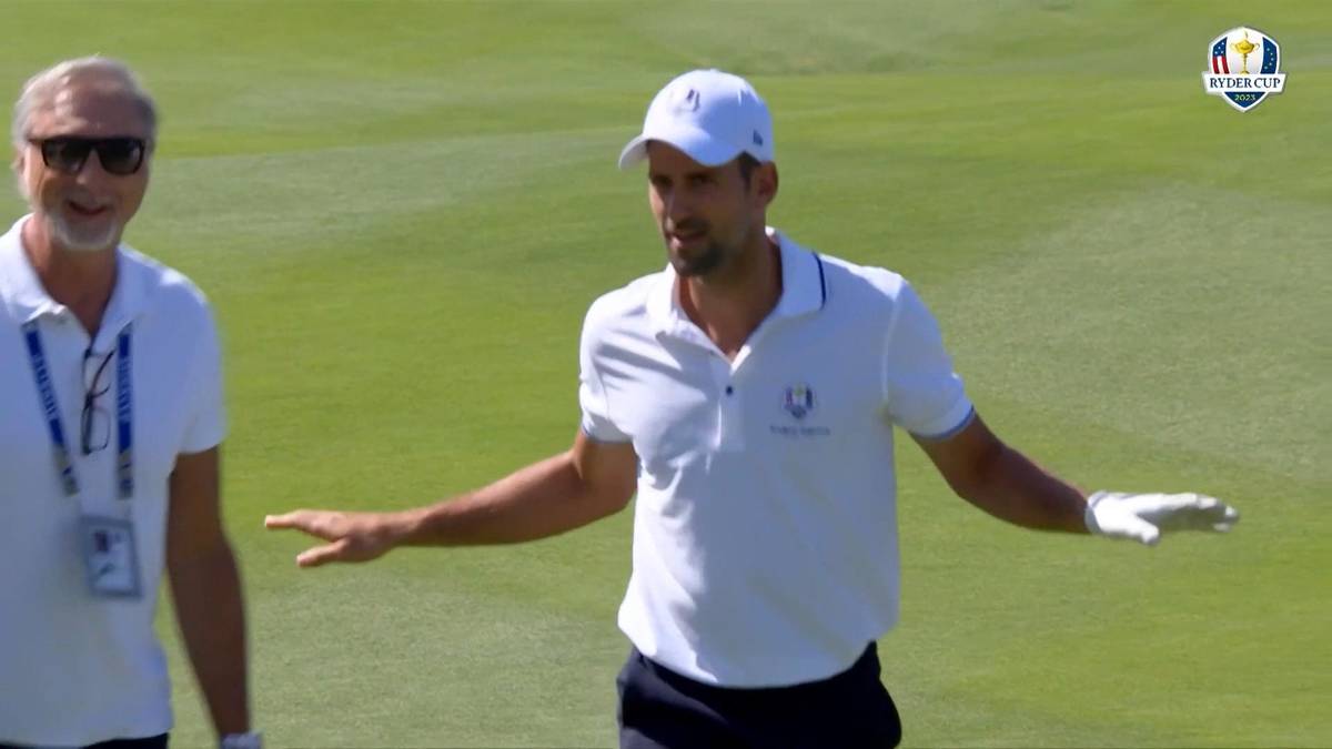 Djokovic zeigt sein Können beim Golf