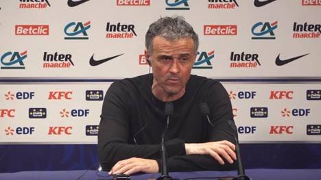 Paris Saint-Germain hat sich im Viertelfinale des Coupe de France mit 3:1 gegen den OGC Nizza durchgesetzt. Trainer Luis Enrique hat am Abend zuvor die Champions-League-Spiele geschaut.