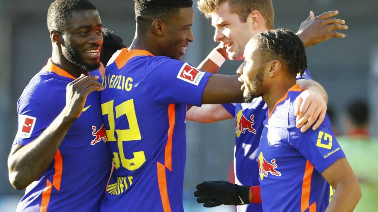 Nkunku, Sörloth und Forsberg schießen Leipzig an die Spitze