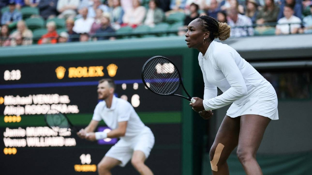Venus Williams im Mixed ausgeschieden