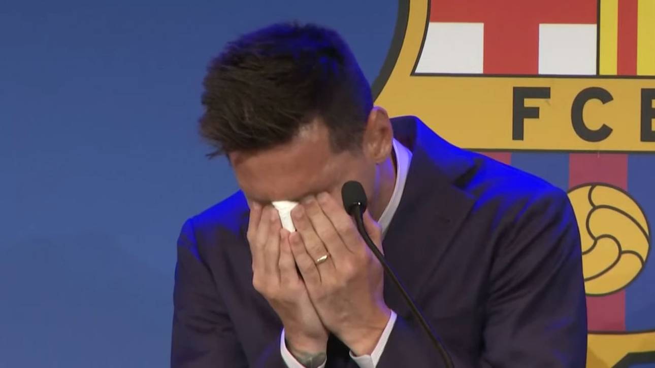Messi bricht bei Pressekonferenz in Tränen aus