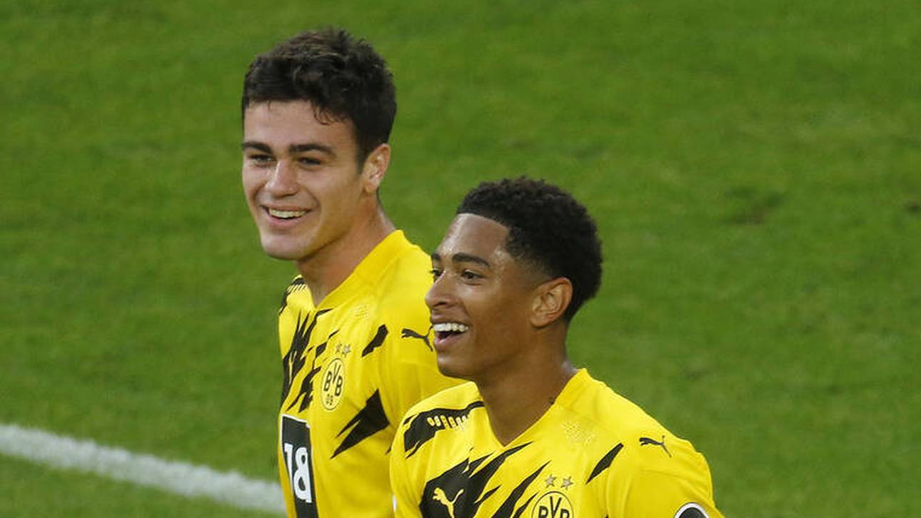 Giovanni Reyna (l.) und Jude Bellingham sollen beim BVB zu festen Größen reifen
