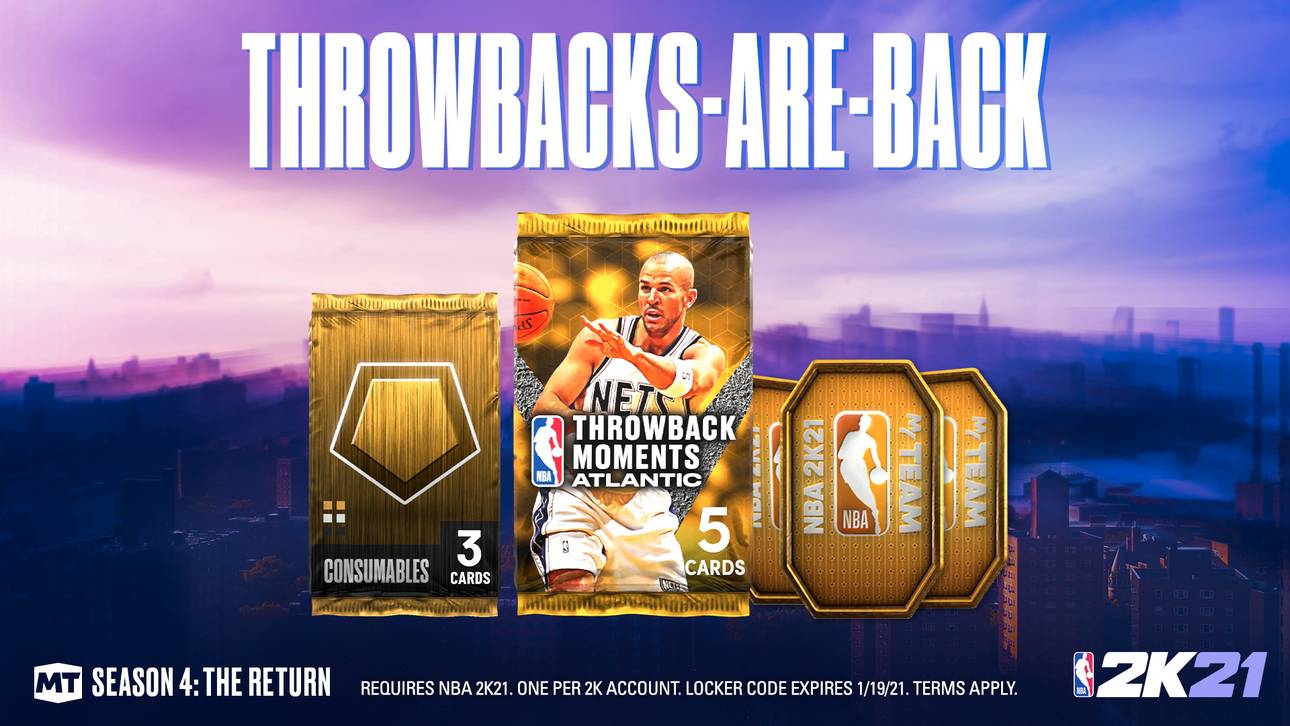 NBA 2K21: Throwback-Moments-Pack