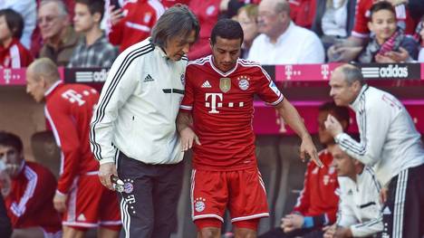 Thiago (r.) wechselte im Sommer 2013 vom FC Barcelona zum FC Bayern