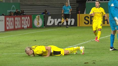 Erling Haaland führt Borussia Dortmund fast im Alleingang in die 2. Runde des DFB-Pokals. Das Debüt des neuen Trainers Marco Rose ist geglückt.
