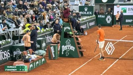 Hubert Hurkacz wünschte sich mitten im Match gegen Gregor Dimitrow einen Schiedsrichter-Wechsel