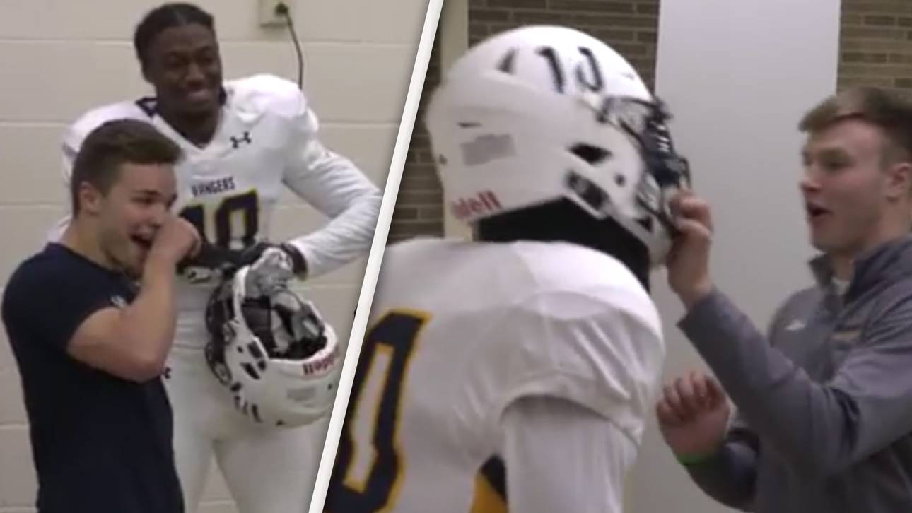 Lebende Puppe: NFL-Star schockt Schüler