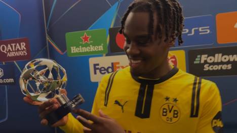 BVB-Star Jamie Gittens äußert sich nach der Champions-League-Partie in Brügge zu seiner Auszeichnung als "Man of the match" - und zieht dabei auch einen Vergleich zum Zocken auf der PlayStation. 