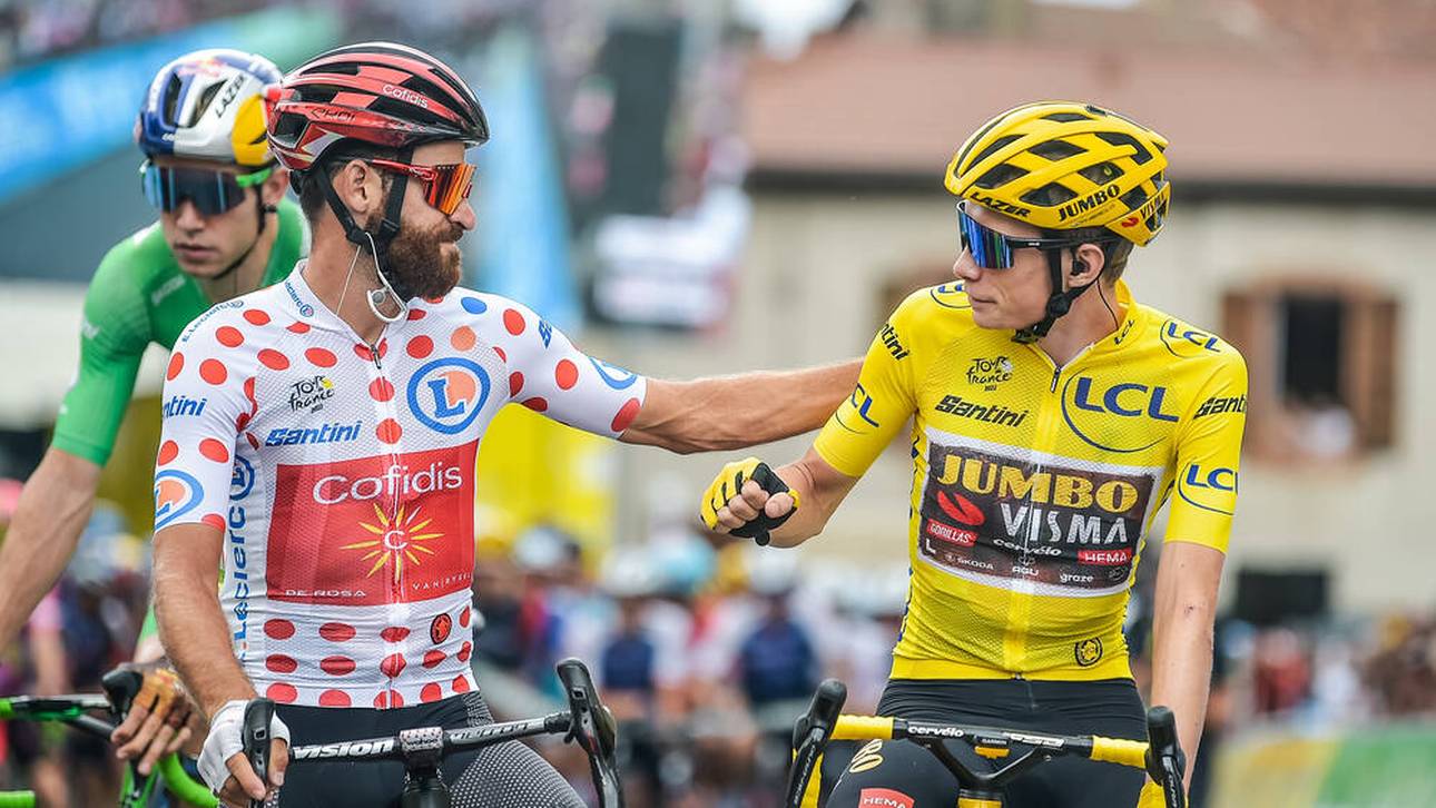 Historische neun Etappen lang trug Simon Geschke 2022 das Bergtrikot