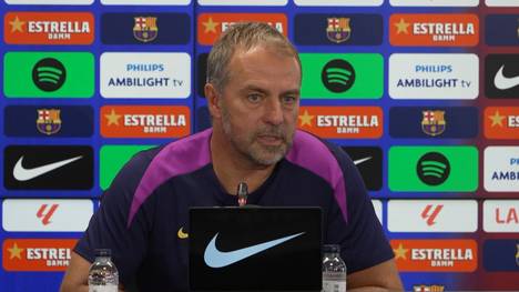 Hansi Flick hat ein Update zur Verletzung von Lamine Yamal gegeben und sich zur roten Karte von Diego Simeone geäußert.