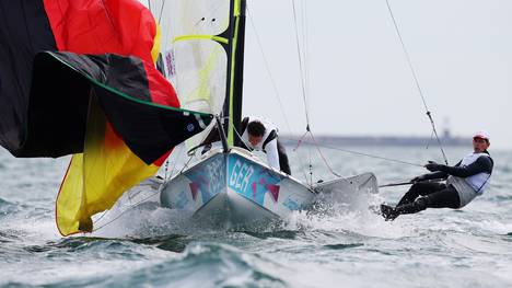 Tobias Schadewaldt geht in der Laser-Klasse an den Start Olympics Day 5 - Sailing - Men's 49er