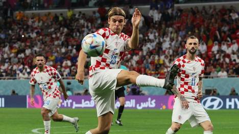 Borna Sosa kam für Kroatien bei der WM zum Einsatz