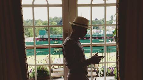 Lewis Hamilton in Wimbledon