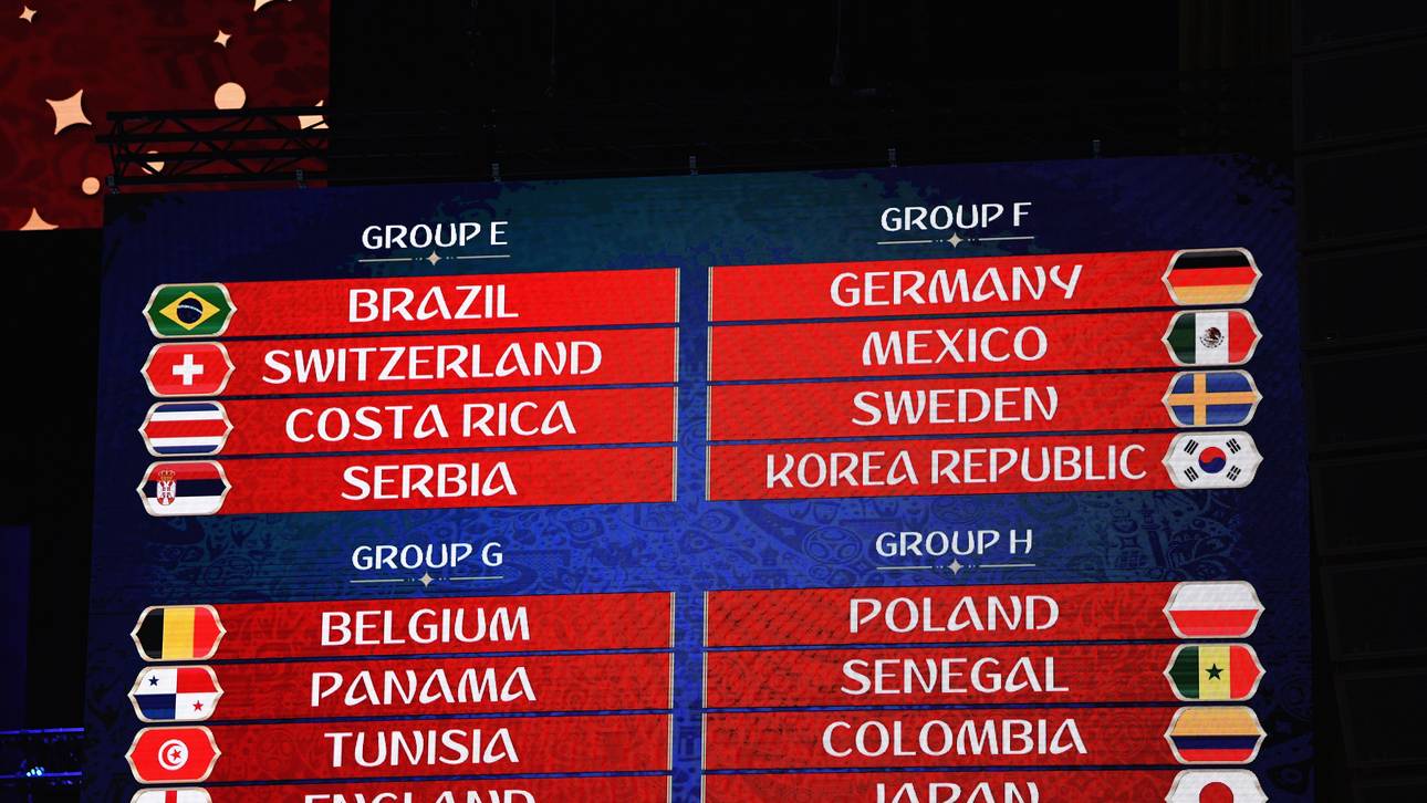 Der Spielplan der Fußball-WM