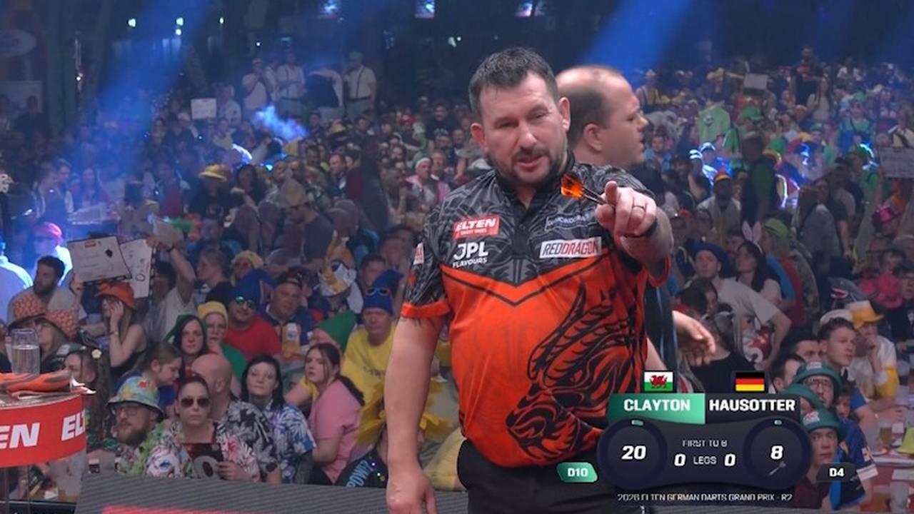 Darts-Star realisiert seinen Fauxpas erst viel zu spät