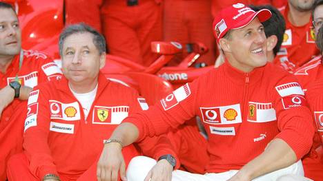 Unter Jean Todt (l.) gewann Michael Schumacher fünf WM-Titel
