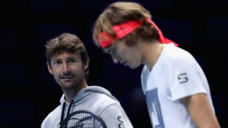Die Zusammenarbeit zwischen Juan Carlos Ferrero (l.) und Alexander Zverev scheiterte
