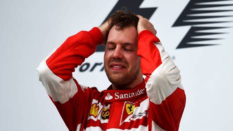 Sebastian Vettel Siegerehrung