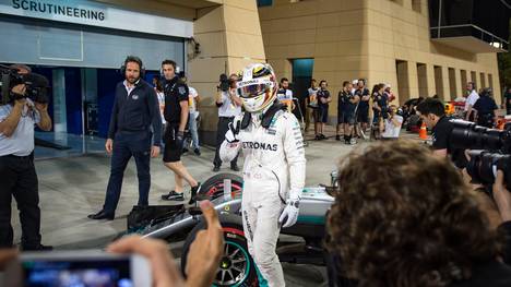 Lewis Hamilton fuhr in Bahrain die schnellste Runde im Qualifying