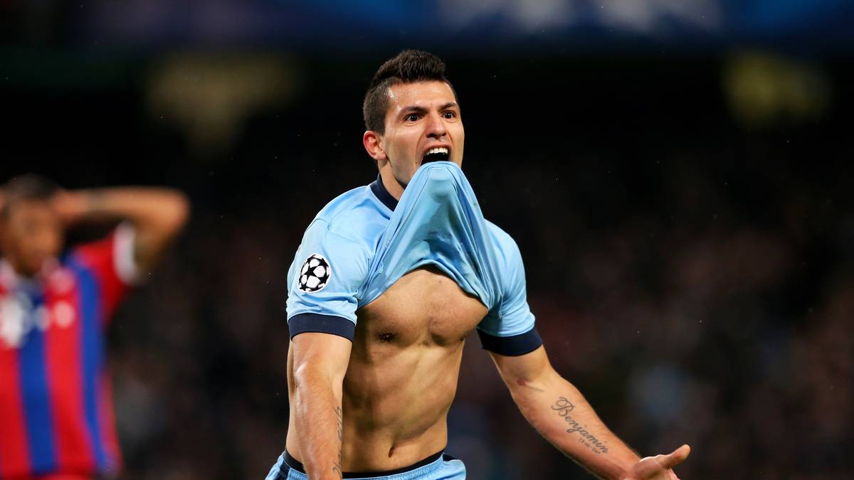 8. Platz: SERGIO AGÜERO (Manchester City) - 6 Tore